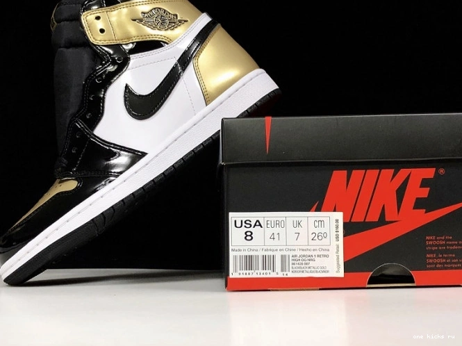 Chep Onekick Glod Jordan Retro Air 861428-007 1 High Toe 0811